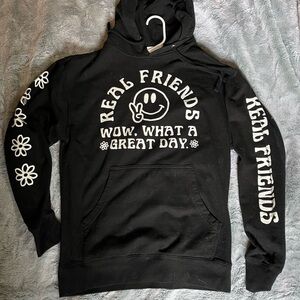 Real Friends “Wow What a Great Day” Hoodie Size Medium